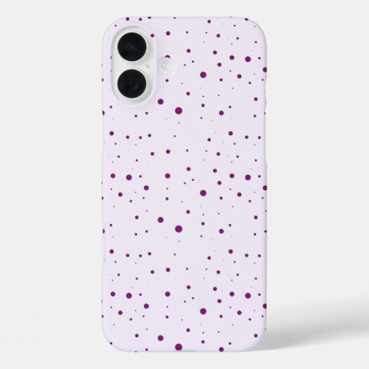 Girly Paarse, Lila gespikkeld Case-Mate iPhone Case (Achterkant)