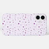 Girly Paarse, Lila gespikkeld Case-Mate iPhone Case (Achterkant (horizontaal))