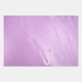 Girly Paarse Roze Abstract Inpakpapier Vel (Voorkant)