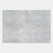 Girly Paarse Silver Pink Glitzy Sparkle Inpakpapier Vel (Voorkant 2)