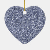 Girly Paarse Sparkle Eenhoorn Keramisch Ornament (Achterkant)