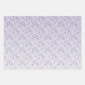 Girly Paarse Stippen Harten Glitter Glitz Inpakpapier Vel (Voorkant 2)