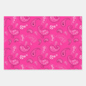 Girly Paisley Bandana Assortment Inpakpapier Vel (Voorkant 3)