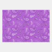 Girly Paisley Bandana Assortment Inpakpapier Vel (Voorkant 2)