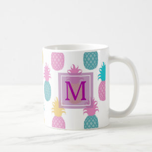 Girly Panapples Monogram Koffiemok