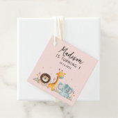 Girly Party Wild Animals Verjaardag Bedankjes Labels (In situ)