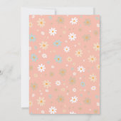 Girly Party Wild Animals Verjaardag Kaart (Achterkant)