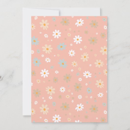 Girly Party Wild Animals Verjaardag Kaart (Achterkant)