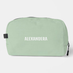 Girly Pastel Groene Naam Toilettasje
