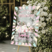 Girly Pastel Kleur Carnaval Circus Kinderen Verjaa Acryl Bord