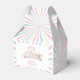 Girly Pastel Kleur Carnaval Circus Kinderen Verjaa Bedankdoosjes