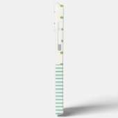 Girly pastel monogramma patroon l groen Case-Mate iPhone case (Achterkant / Links)