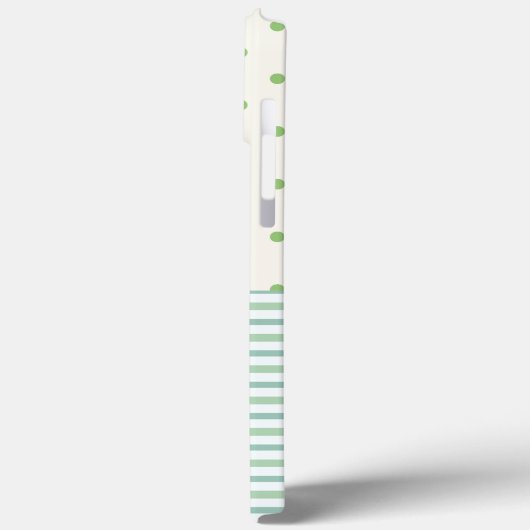 Girly pastel monogramma patroon l groen Case-Mate iPhone case (Achterkant / Links)