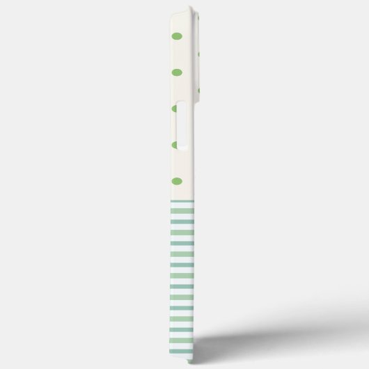 Girly pastel monogramma patroon l groen Case-Mate iPhone case (Achterkant / Rechts)