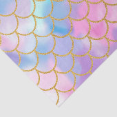 Girly Pastel Ombre Gold Glitter Mermaid Tissuepapier (Detail)