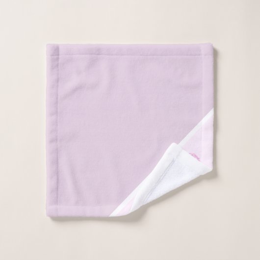 Girly Pastel Paarse Regenboog Zeemeermin Verjaarda Bad Handdoek (Wasdoekje)