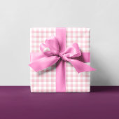 Girly Pastel Pink Gingham Plays Multi Inpakpapier Vel