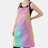 Girly Pastel Rainbow Glitter Pattern Personalized Schort (Insitu)