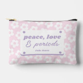 Girly Pastel roze bloemenpatroon periode Etui (Voorkant)