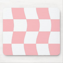 Girly Pastel Roze Wit Wavy Checkerboard Patroon