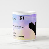 Girly Pastel Waterverf Sarcastic Typography Quote Grote Koffiekop (Voorkant)