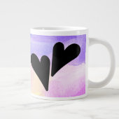 Girly Pastel Waterverf Sarcastic Typography Quote Grote Koffiekop (Rechts)