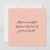 Girly Pastel Zachte Roze Sneeuwvlokken & Kerstboom (Achterkant)