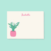 Girly Peace Lily Houseplant Post-it® Notes