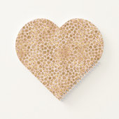 Girly Peach Gold leopard print roze Glitter Glitzy Notitieboek (Achterkant)