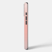 Girly Peach Ombre Personalized Initial Name Case-Mate iPhone Case (Achterkant / Links)