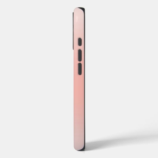 Girly Peach Ombre Personalized Initial Name Case-Mate iPhone Case (Achterkant / Links)