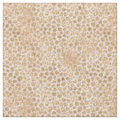 Girly Peach Pink Gold Glam Leopard Print Stof (Close Up)