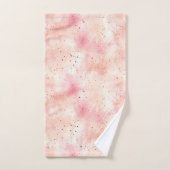 Girly Peach Roze Abstract Bad Handdoek (Handdoek)