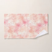 Girly Peach Roze Abstract Bad Handdoek (Handdoek)