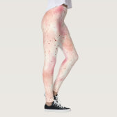Girly Peach Roze Abstract Leggings (Rechts)