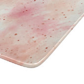 Girly Peach Roze Abstract Snijplank (Hoek)