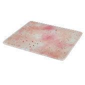 Girly Peach Roze Abstract Snijplank (Hoek)