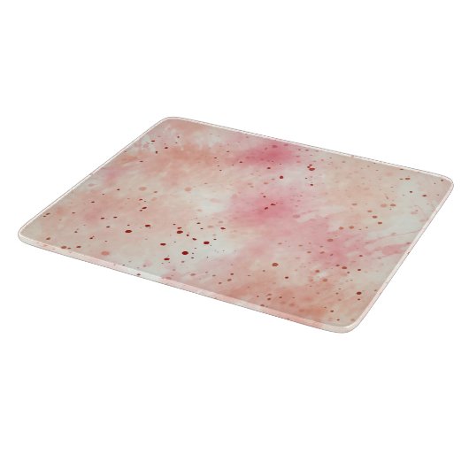 Girly Peach Roze Abstract Snijplank (Hoek)