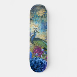 Girly Peacock Blue  Fantasy Persoonlijk Skateboard