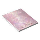 Girly Pearl Pink Notitieblok (Schuin)