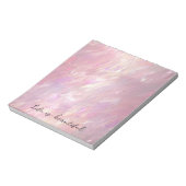 Girly Pearl Pink Notitieblok (Linkerzijde)