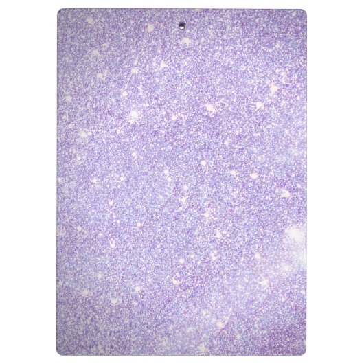 Girly Periwinkle Blue Glitter Blush Monogram name Klembord (Achterkant)