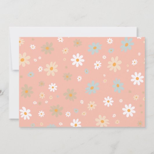 Girly Photo Party Wilde dieren Verjaardag Kaart (Achterkant)