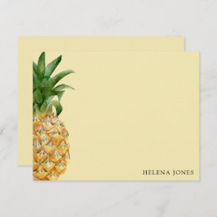 Girly Pineapple Correspondence Notitiekaartje