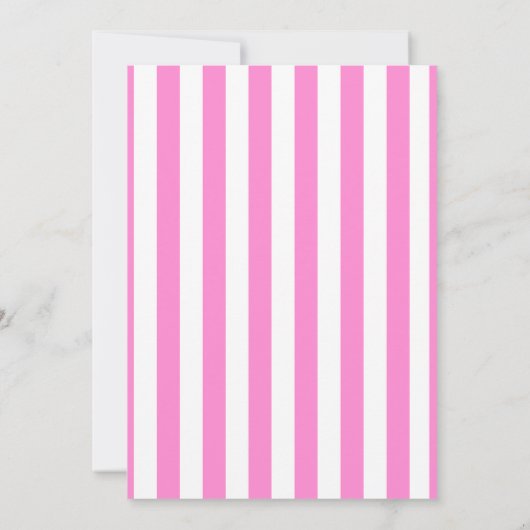 Girly Pink 2nd Birthday Invitation - Cake Theme  Kaart (Achterkant)