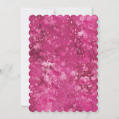  Girly Pink Abstract 16e verjaardag Kaart (Achterkant)