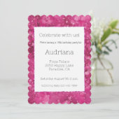  Girly Pink Abstract 16e verjaardag Kaart (Staand voorkant)