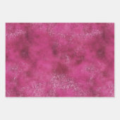 Girly Pink Abstract Glitzy Glam Glitter Inpakpapier Vel (Voorkant 2)