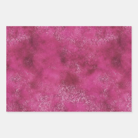 Girly Pink Abstract Glitzy Glam Glitter Inpakpapier Vel (Voorkant 2)