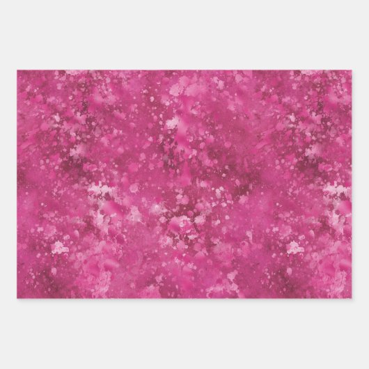Girly Pink Abstract Glitzy Glam Glitter Inpakpapier Vel (Voorkant)